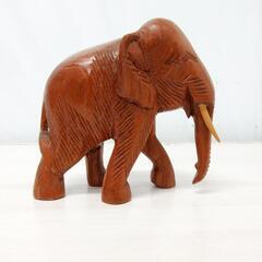 ☆T2199☆ 象の置物 ミニサイズ 木製 木彫り