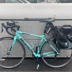 Bianchi パニアバッグ ロードバイク