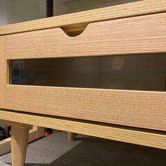 宇都宮でオシャレな家具を探すなら『オトワリバース！』テレビボード ナチュラル テレビ台 ローボード ニトリ リビング家具 中古品