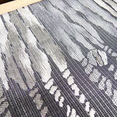 和装 袋帯 グレー系 縞模様 吉兵衛 長さ 約440cm 中古 苫小牧西店