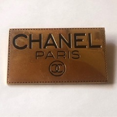 90s CHANEL シャネル ロゴプレート ブローチ ヴィンテージ シャネル ヴィンテージ ブローチ ロゴプレート ココマーク CC スクエア
