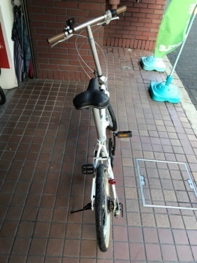 20インチ シボレー 軽量アルミフレーム 6speed折り畳み自転車 ホワイト