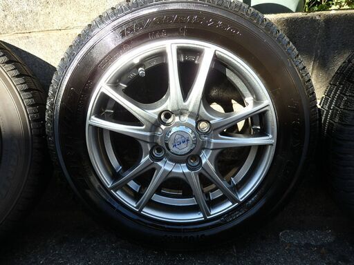 スタッドレスタイヤアルミ4本セットTOYO155/65R13