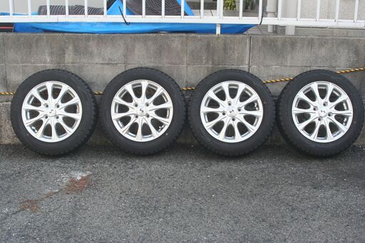 スタッドレス・アルミセット 155/65R14 バリ山 ガリ傷なし 軽自動車用
