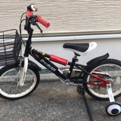 【購入1年未満】16インチ 子供用 補助輪付き自転車