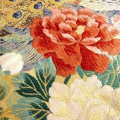 帯 袋帯 和装 本金箔 熨斗孔雀 中古 長さ 約426cm 苫小牧西店