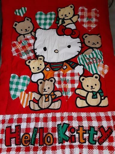 キティー　掛布団　ジュニアサイズ　ほぼ未使用