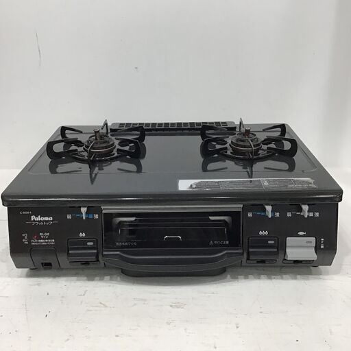 22K612 ジ5 Paloma パロマ ガステーブル ガスコンロ IC-800B-R　都市ガス用 右強火力 中古