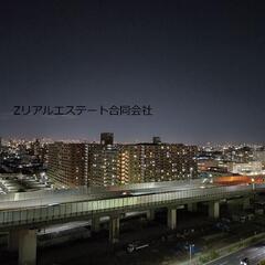 八戸ノ里ニュースカイハイツ　最上階から眺める東大阪の素晴らしい夜景の画像