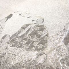 帯 袋帯 銀系 三十六歌仙屏風図 長さ 約438cm 和装 中古 苫小牧西店