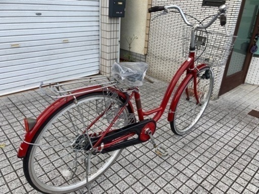 26インチ自転車】変速なし アルミフレーム使用 LEDライト グリップ新品