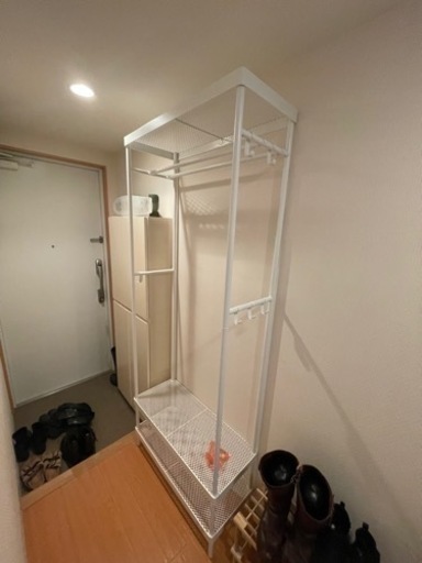 【値段交渉可】IKEAコートラック・靴収納付き