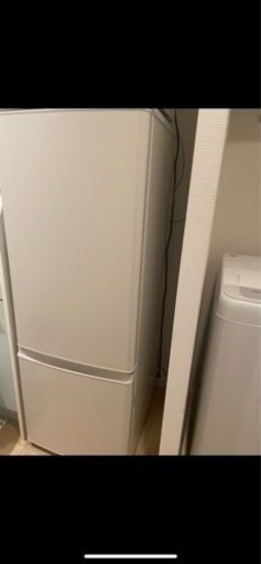 三菱　2ドア冷蔵庫168ℓ（21年製）