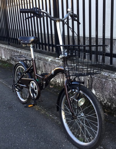 整備・美品車＞RETRO・20インチ折りたたみ自転車・シマノ外装6段変速