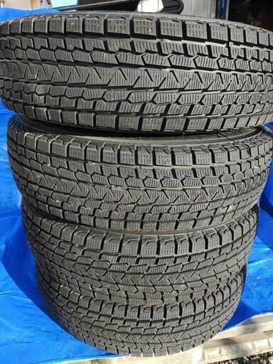 手渡し限定】バリ山！175/80R15 パジェロミニ スタッドレスタイヤ +