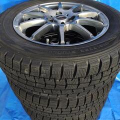 【値下げ】スタッドレスタイヤ+アルミホイール付4本set