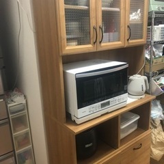 【取引決定済】オシャレ木製食器棚