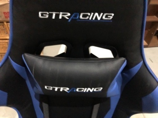 ゲーミングチェア GT RACING  ブルー×ブラック