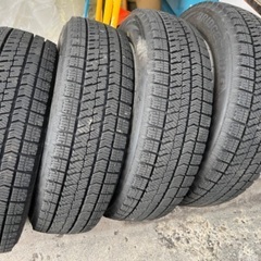 【値下げ中】ブリヂストン　スタッドレスタイヤ4本セット　155/65R14