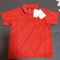 【新品】ユニクロ☆赤ポロシャツ110cm