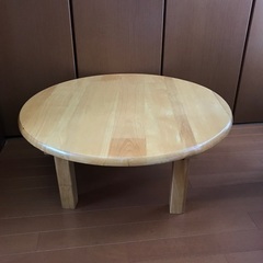 木製 折りたたみ式 丸テーブル