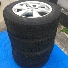 終了　エスティマ　スタッドレスタイヤ　215/60R17とホイールセット