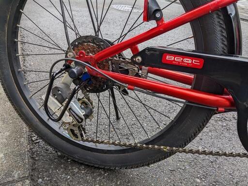 マウテンバイク キッズ用 アサヒ dride beat 22インチ 6速 赤 125 