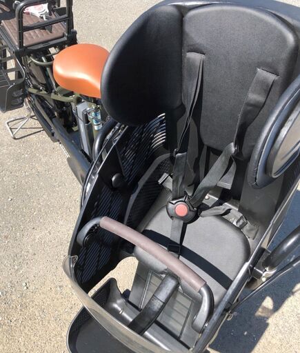 パスキス_2/YAMAHA 3人乗り電動自転車 新品タイヤオレンジ パスキス_2