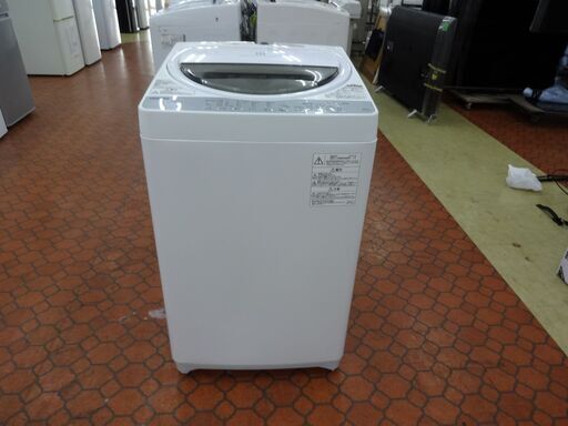 ID 008316　洗濯機東芝　6K　２０１８年製　AW-6G6（W)