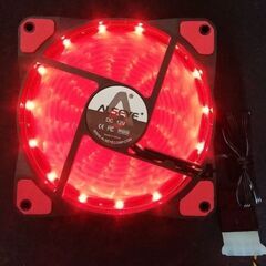 【ネット決済】アイネックス社製_赤色LED搭載ケース用ファン120mm