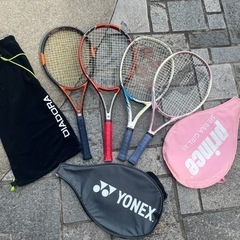 硬式テニスラケット 4本