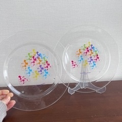 【10/28迄】ディズニー　プラスチック製プレート2枚組