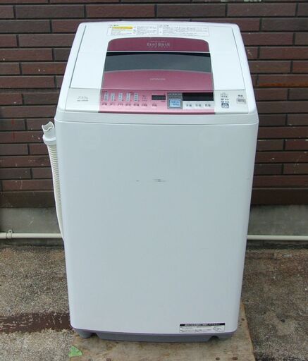 【お値打ち品‼】JMS0419)HITACHI/日立 電気洗濯乾燥機 BW-D702S 2016年製 7.0/3.5kg 中古品 動作OK【取りに来られる方限定】