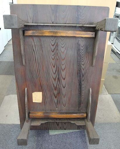 ☆ 【古民具 杉材 テーブル 】幅121×奥行78×高さ32cm レトロ家具 座卓 和室 古家具 古道具 和風 ヴィンテージ風 アンティーク風 スギ材 札幌 東区 北20条店 ☆ 【古民具 杉材 テーブル 】幅121×奥行78×高さ32cm レトロ家具 座卓