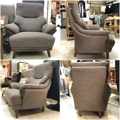 1人掛けソファ 1人用ソファ 1Pソファ ソファー ブラウン系 