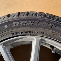 ◆スタッドレス/ホイール付◆ダンロップ WM02 225/50R17 94Q weds  17インチ 7J +38 5H 114.3