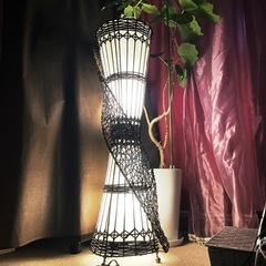 取りに来て下さる方限定 ランタン 間接照明 アジアン バリ 白 照明 ライト スタンドライト サロン家具