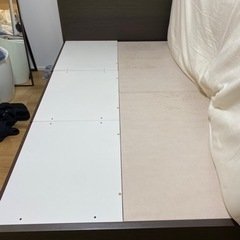 ニトリ　セミダブルベッドフレーム(収納付き)とマットレス　