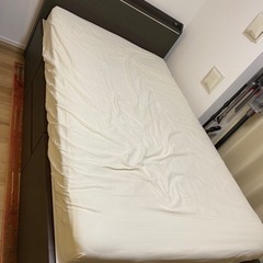 ニトリ　セミダブルベッドフレーム(収納付き)とマットレス　