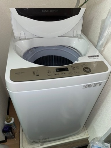 (決まりました)シャープ　ES-GE6E 全自動洗濯機