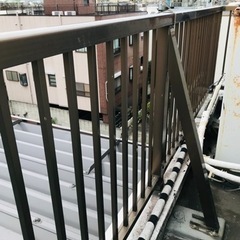 屋上手すり　アルミ　サッシ　落下防止柵　中古