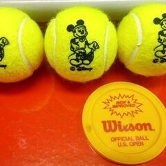 ☆ミッキーマウス　テニスボール　Wilson　３個セット　未使用品
