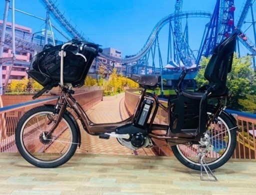 Ⅱ 4372 長生きバッテリー8.9A 新品日本製タイヤ　子供乗せ電動自転車