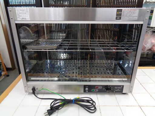 TENPOS テンポス ホットショーケース 前後ガラス引戸 TBHS-600S 中古