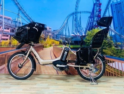 Ⅱ 4383 長生きバッテリー8.9A 新品日本製タイヤ　子供乗せ電動自転車