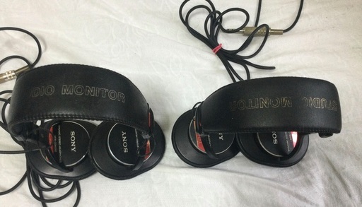 SONY MDR-CD900STダイナミック ステレオ ヘッドフォン2個セット 動作