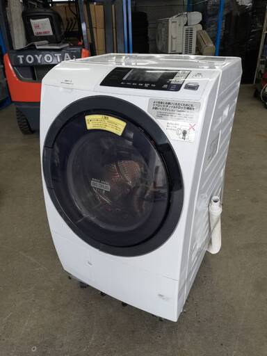 【22102501】電気洗濯乾燥機　日立　BD-SG100AL形　2017年製　洗濯時78L　乾燥時60L【引取限定】