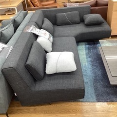 KJ-98【新入荷　アウトレット】ユーロコンフォート　オプト　カウチソファ2点セット　グレー