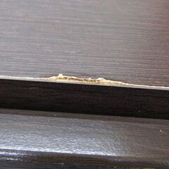 札幌市/清田区　ガラス扉 食器棚 ブラウン 棚 書棚 本棚 キッチン ロータイプ キャビネット