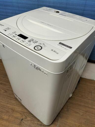 シャープ（SHARP) ES-GE55D-W 全自動洗濯機 5.5Kg 2020年製 | library ...